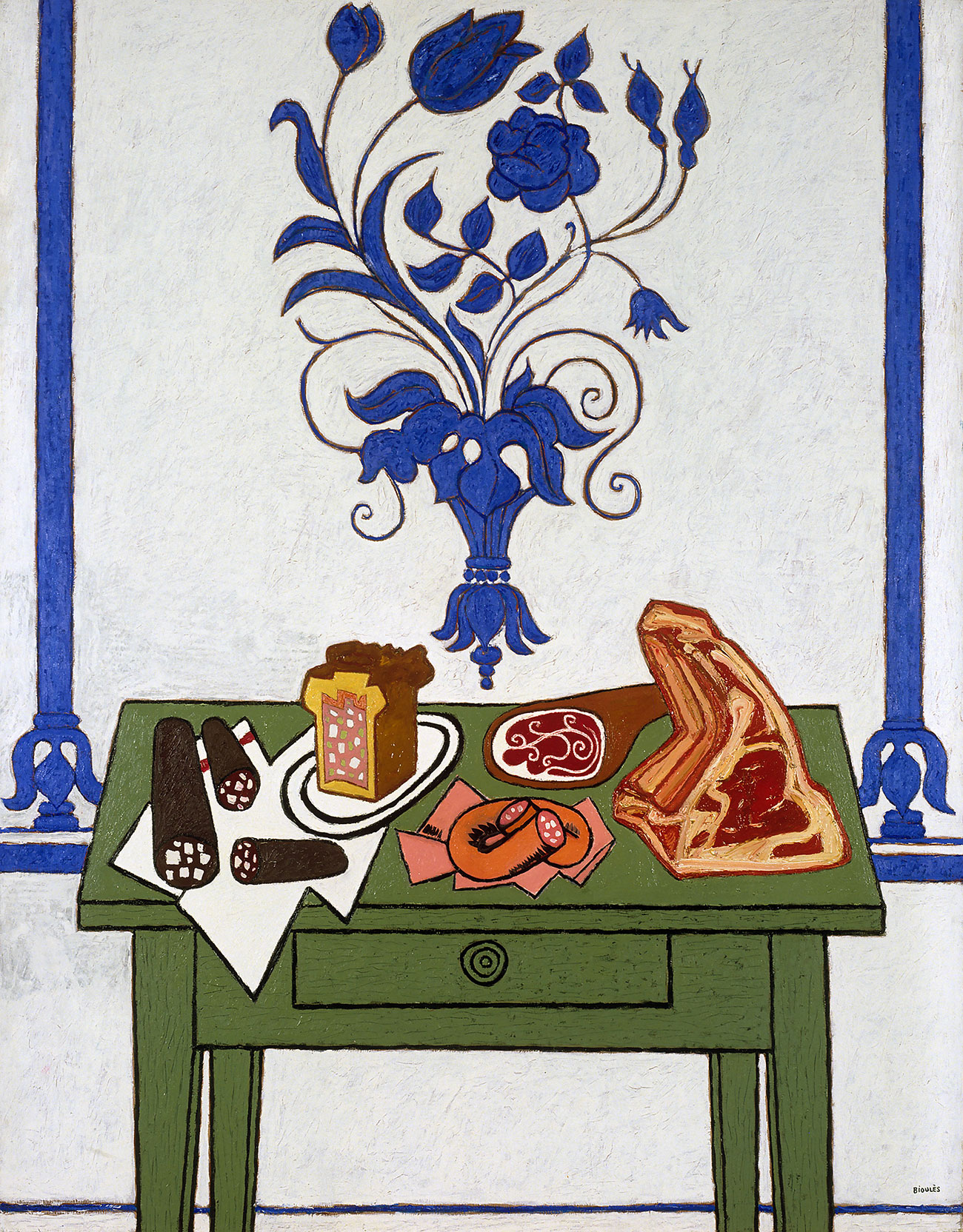 Vincent Bioulès, Le déjeuner de gras, 1982. Collection de l’artiste © Adagp, Paris, 2020 / photo Pierre Schwartz