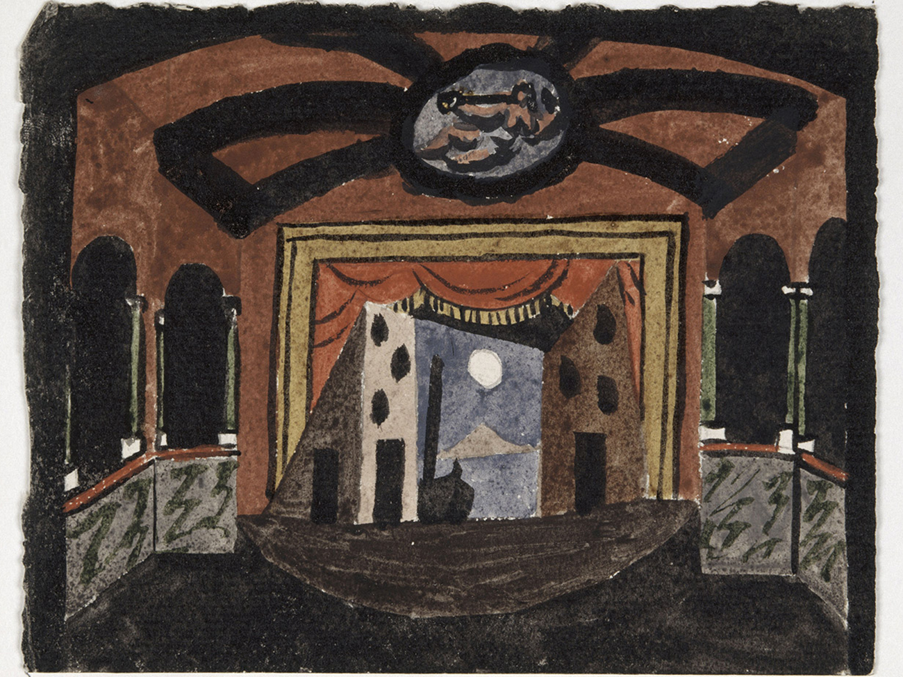Pablo Picasso, projet de décor pour le ballet Cuadro Flamenco, 1920 © Succession Picasso 2017 © RMN Grand Palais (Musée national Picasso Paris)