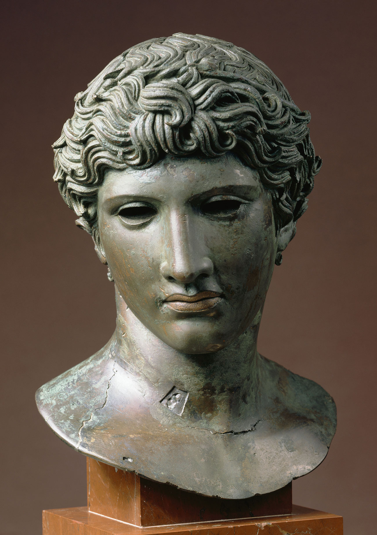 Buste d’athlète. Tête dite « de Bénévent », Musée du Louvre © RMN-Grand Palais (musée du Louvre), Daniel Arnaudet, Gérard Blot