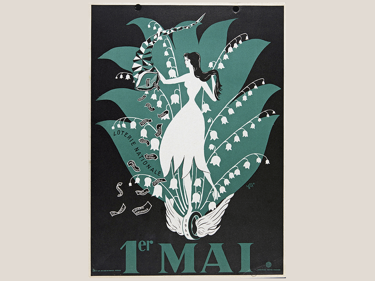L comme Loterie, affiche 1949 © Mucem