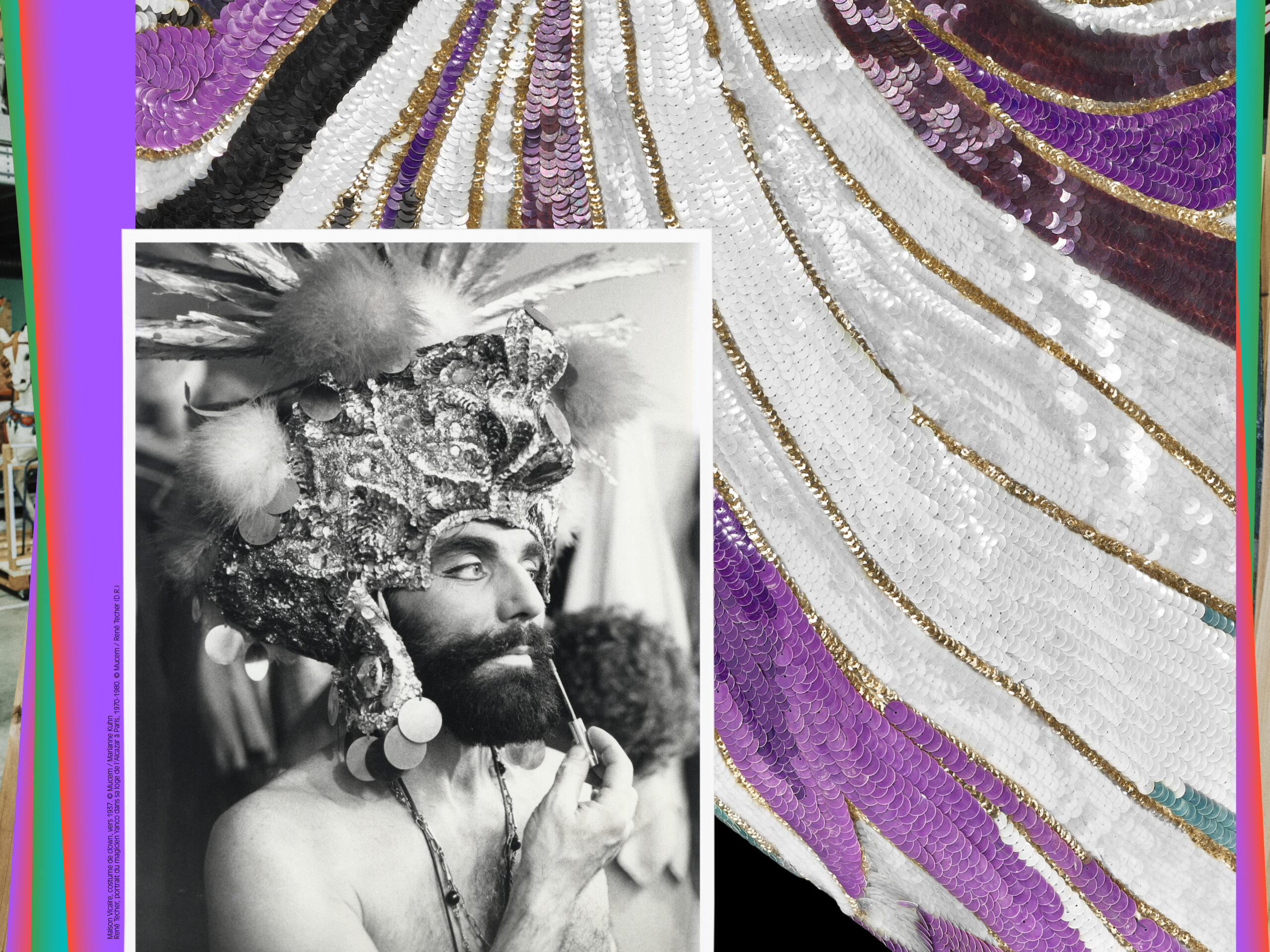 Portrait du magicien Yanco par René Techer, 1970-1980©Mucem René Techer