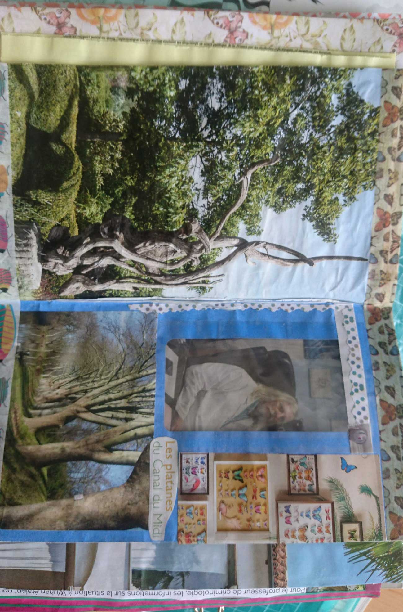 Véronique Gervais, Junk Journal, "Marseille", collage sur papier cartonné, 2020 © Mucem