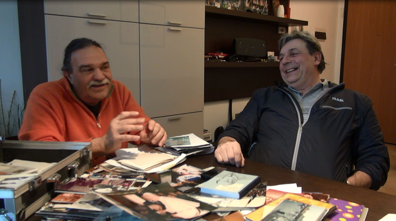 Capture d'écran de l’entretien (non-traduit) de Walter et Claudio