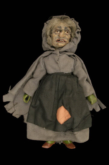 marionnette à fils - sorcière