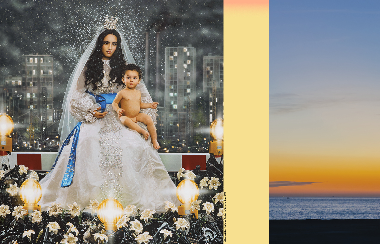 © Pierre et Gilles, La Vierge à l’enfant, Hafsia Herzi et Loric, 2009