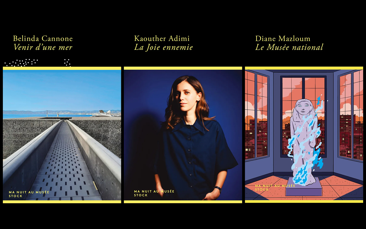 Venir d'une mer de Belinda Cannone, La Joie ennemie de Kaouther Adimi et Le musée national de Diane Mazloum.