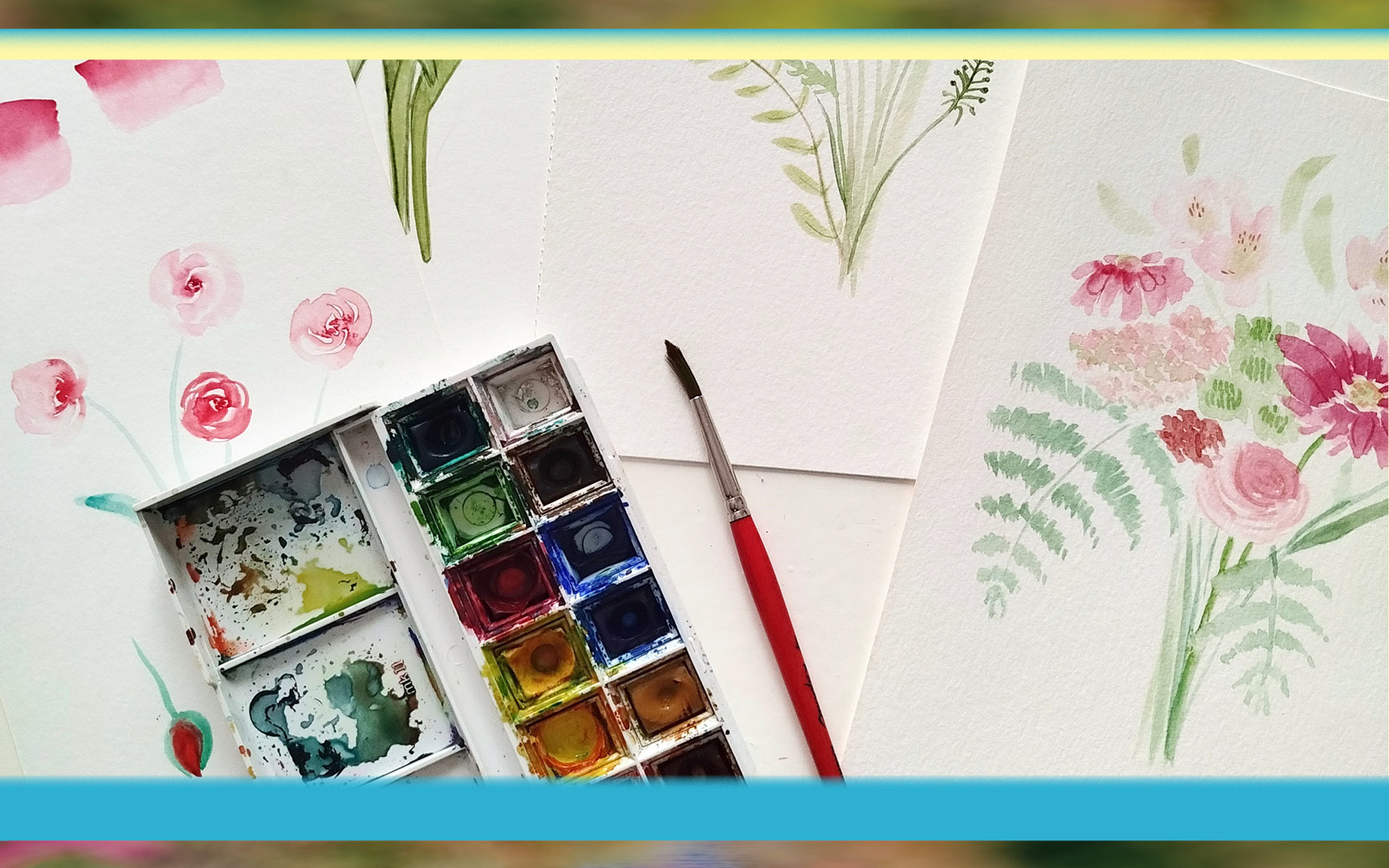 Initiation à l'aquarelle, Les ateliers Plein-air © Lena Keohavong